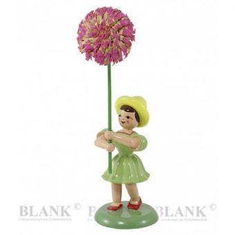 Blank Blumenkind mit Chrysantheme farbig 