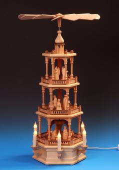 Schalling Pyramide Christi Geburt 3-stöckig elektrisch 
