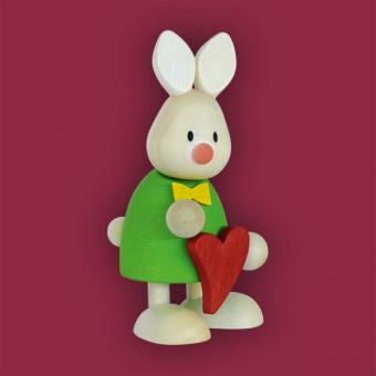 Hobler Osterhase Kaninchen Max mit Herz 