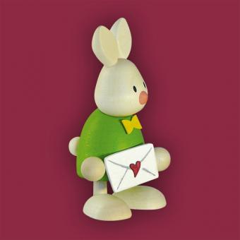 Hobler Osterhase Kaninchen Max mit Liebesbrief 