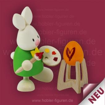 Hobler Osterhase Kaninchen Max als Maler 