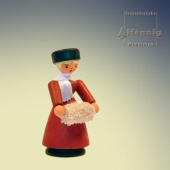 Hennig Miniaturen Frau im Winter 