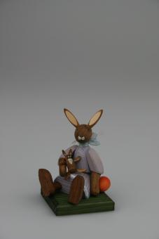Gotthard Steglich Hasenmädchen sitzend mit Puppe 