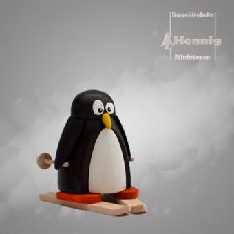 Hennig Miniaturen Pinguin mit Ski 
