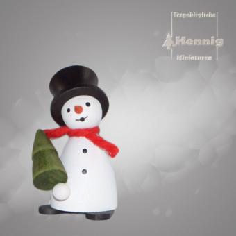 Hennig Miniaturen Schneemann mit Baum 