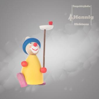 Hennig Miniaturen Clown Ferdinand gelb 