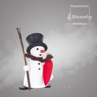 Hennig Miniaturen Schneemann mit Möhre 
