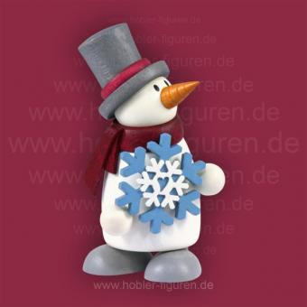 Hobler Schneemann Fritz mit Schneeflocke 