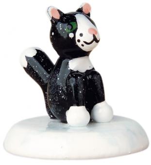 Hubrig Winterkinder Miniatur Katze schwarz 