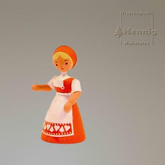 Hennig Miniaturen Erzgebirgisches Trachtenmädchen 