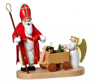 KWO Räuchermann Heiliger Sankt Nikolaus mit Christkind Neu 2022 