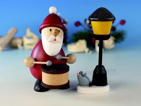 Paul Ullrich Weihnachtsmann mit Trommel und Laterne 