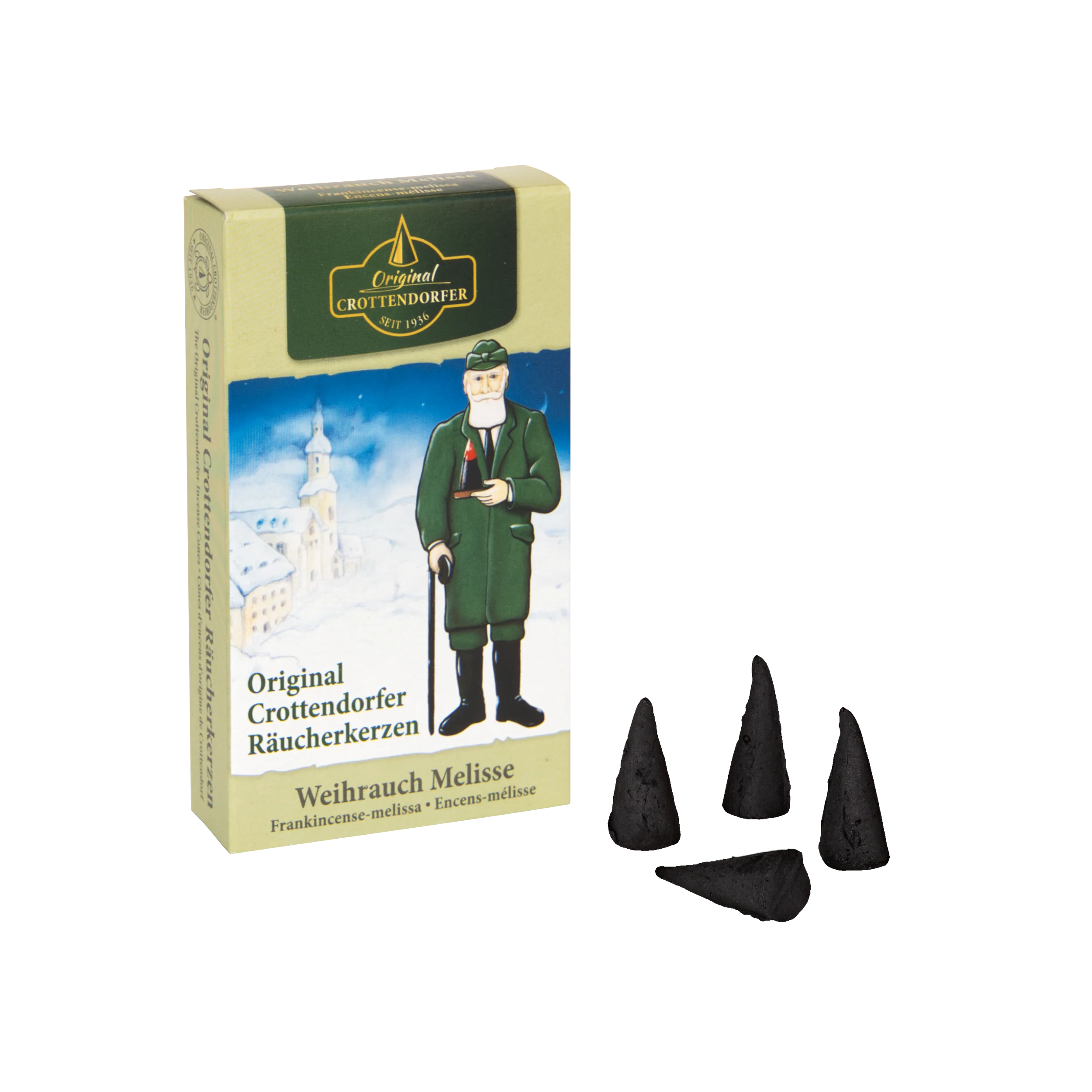 1023_weihrauch_melisse_2023 Crottendorfer Räucherkerzen Weihrauch Melisse – Bild 1