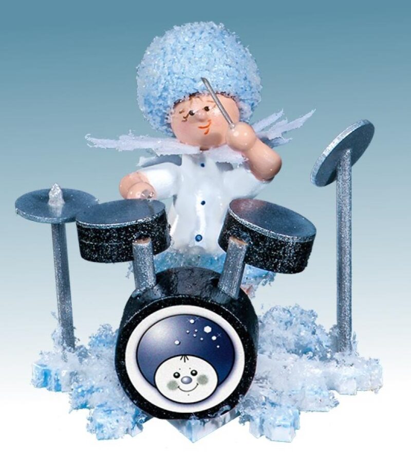 Drechslerei Kuhnert Schneeflöckchen mit Schlagzeug – Bild 1