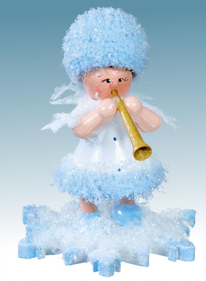 11590_Product.jpg Drechslerei Kuhnert Schneeflöckchen mit Klarinette Rarität – Bild 1