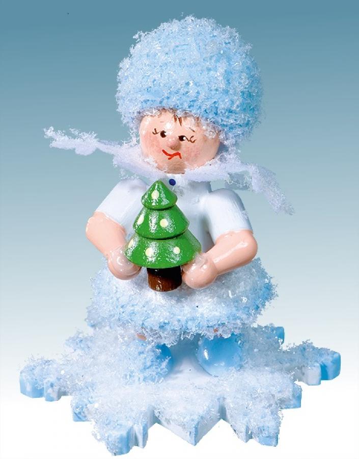 11640_Product.jpg Drechslerei Kuhnert Schneeflöckchen mit Weihnachtsbaum – Bild 1