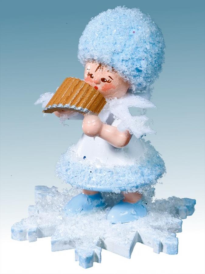 14286_Product.jpg Drechslerei Kuhnert Schneeflöckchen mit Panflöte – Bild 1
