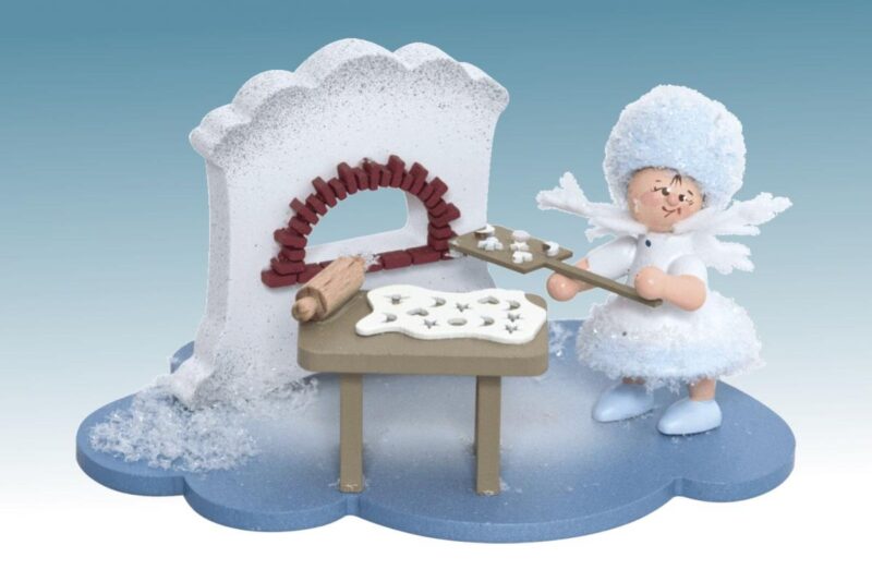 Drechslerei Kuhnert Schneeflöckchen auf Wolke Weihnachtsbäckerei – Bild 1