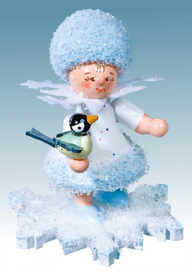 16823_Product.jpg Drechslerei Kuhnert Schneeflöckchen mit Vogel – Bild 1