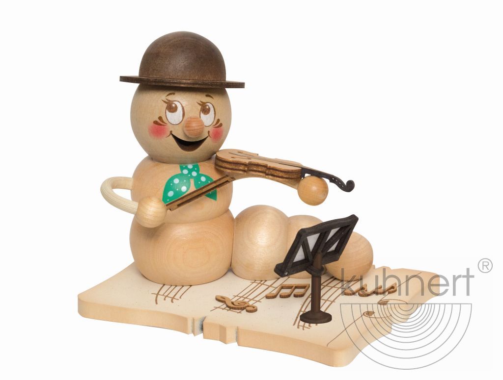 37026_geigenspieler-rudi.jpg Drechslerei Kuhnert Räucherwurm Geigenspieler Rudi Rarität – Bild 1
