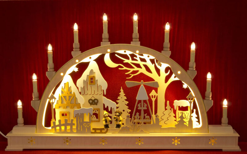 Holger Seidel Schwibbogen Weihnachtsmarkt elektrisch – Bild 1