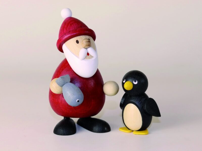 Paul Ullrich Weihnachtsmann mit Fisch und Pinguin – Bild 1