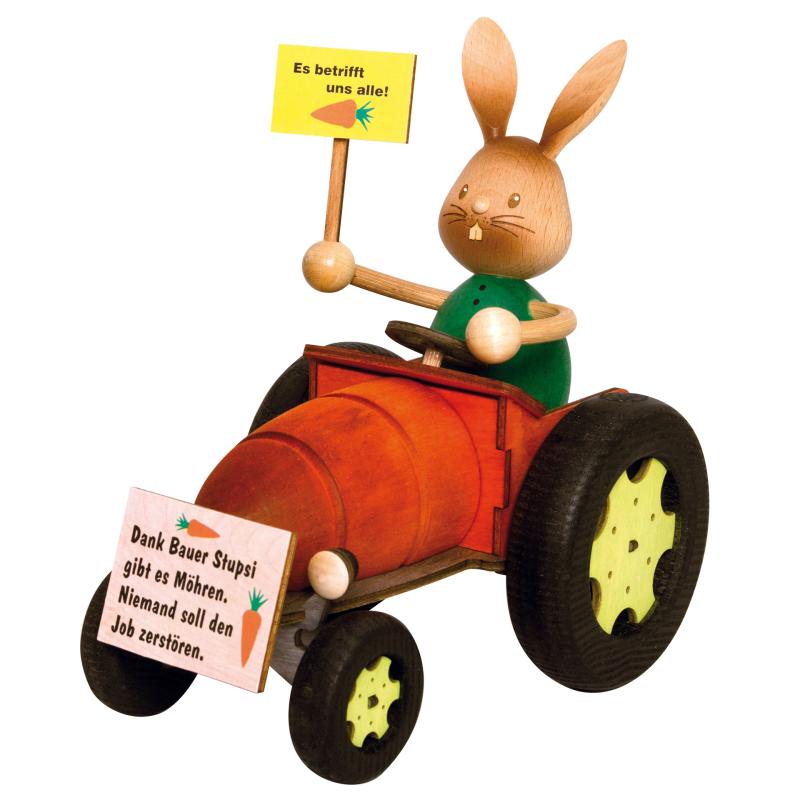 d010-01-000028de_800x800.jpg Drechslerei Kuhnert Stupsi Bauer mit Traktor Rarität – Bild 1