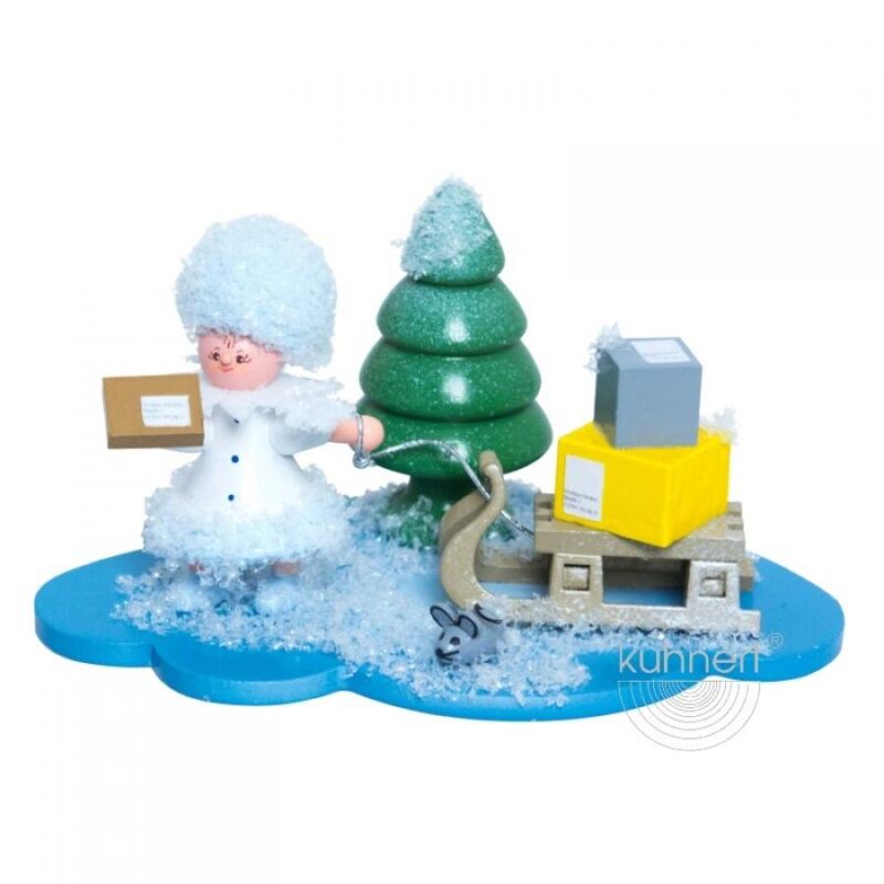 Drechslerei Kuhnert Schneeflöckchen als Paketbote auf Wolke Neu 2020 – Bild 1