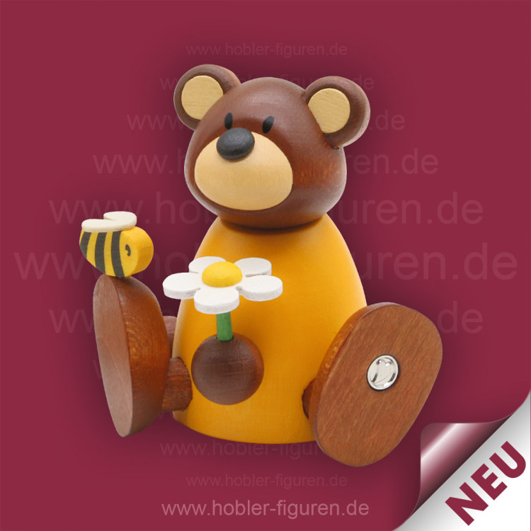 1204 Hobler Bärchen Bärbel sitzend mit Blume Neu 2025 – Bild 1