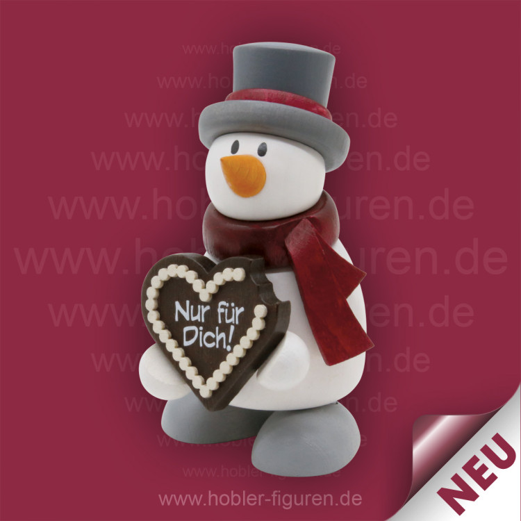 8251 Hobler Schneemann Otto mit Lebkuchenherz Neu 2025 – Bild 1