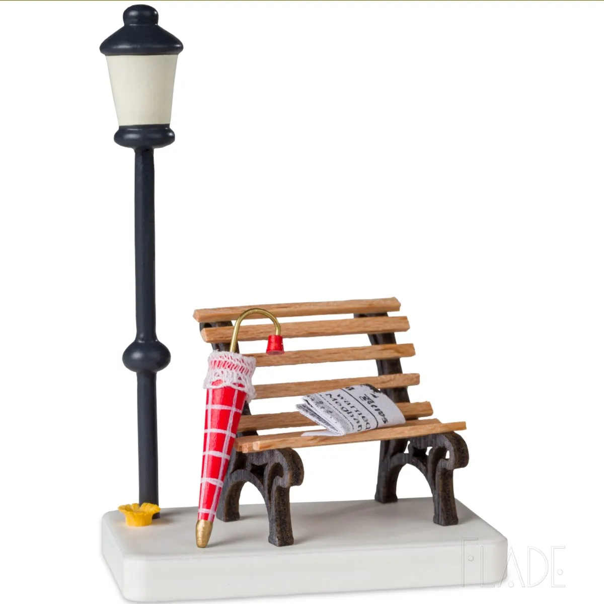 2025-FLADE-and-friends-Parkbank-3446 Werkstätten Flade Parkbank mit Regenschirm Flade Friends Edition Neu 2025 – Bild 1