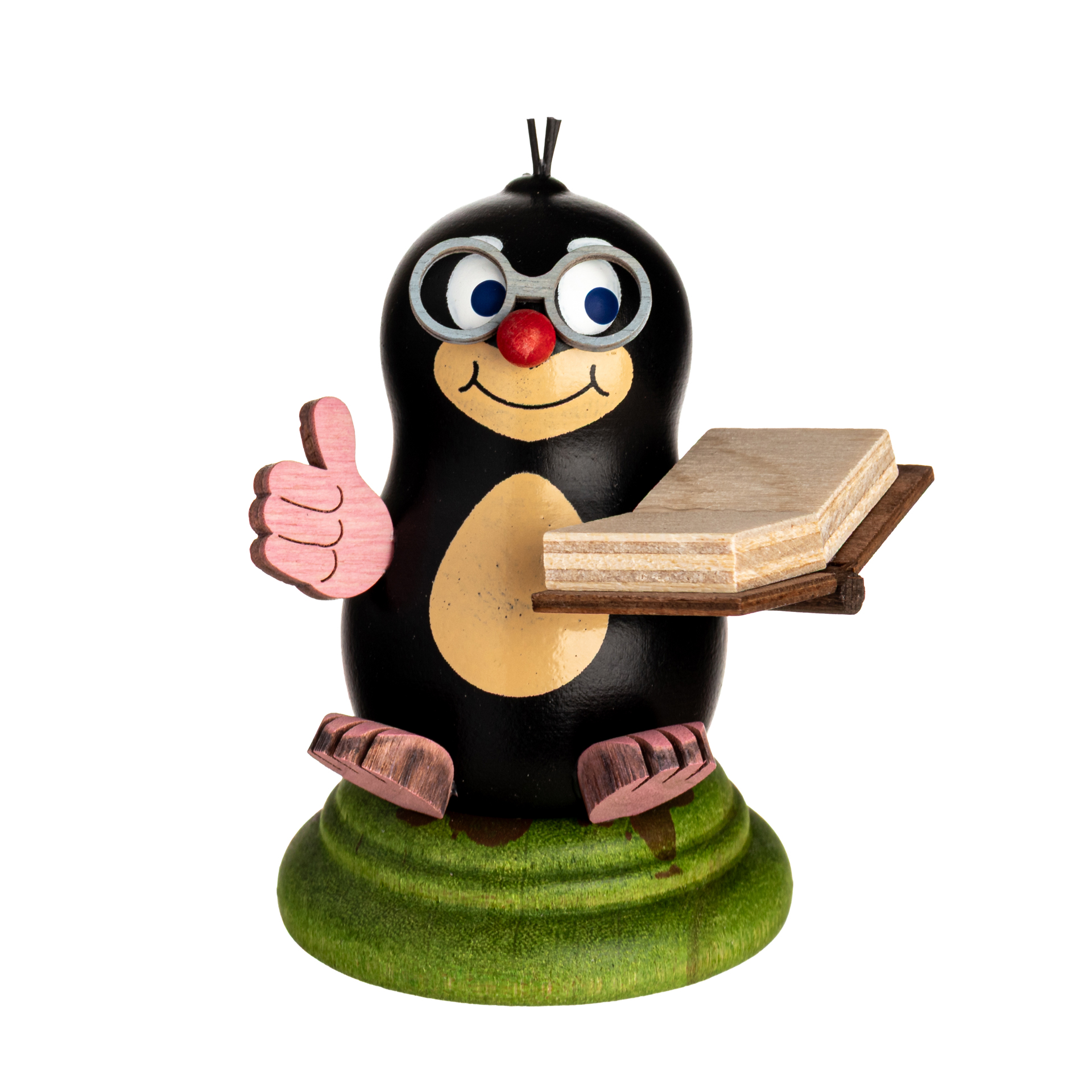 D010-01-00012039 Drechslerei Kuhnert Holzfigur Maulwurf Franzi Neu 2025 – Bild 1