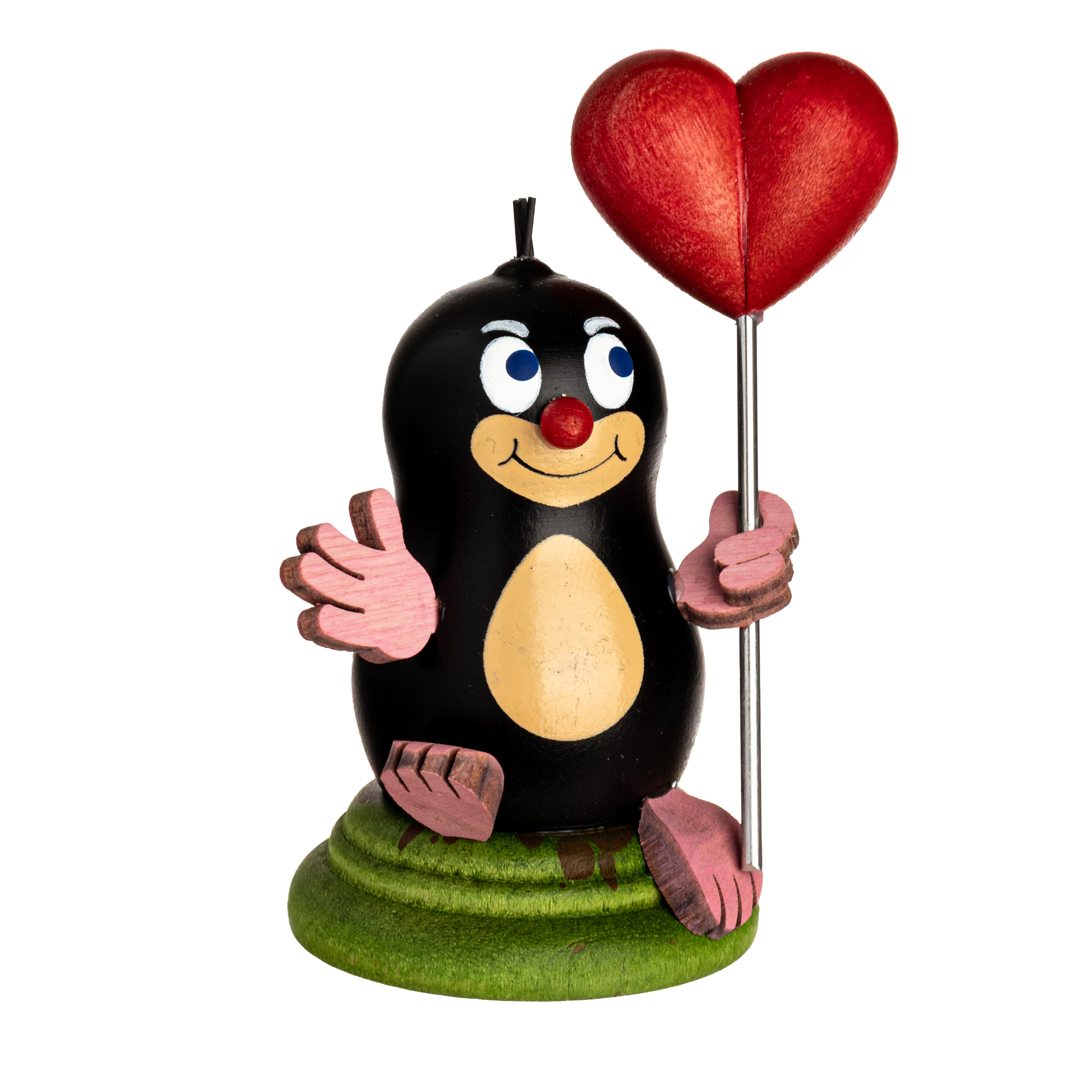 D010-01-00012040 Drechslerei Kuhnert Holzfigur Maulwurf Felix Neu 2025 – Bild 1