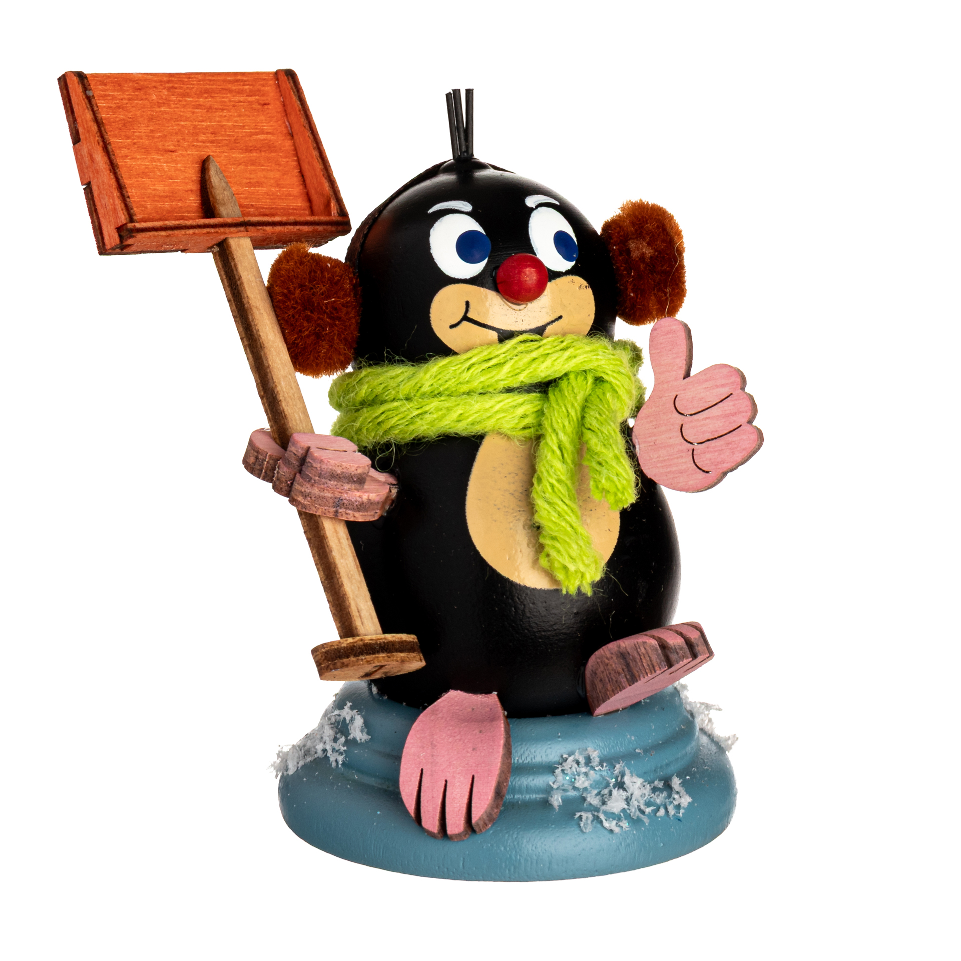 D010-01-00012044 Drechslerei Kuhnert Holzfigur Maulwurf Egon Neu 2025 – Bild 1