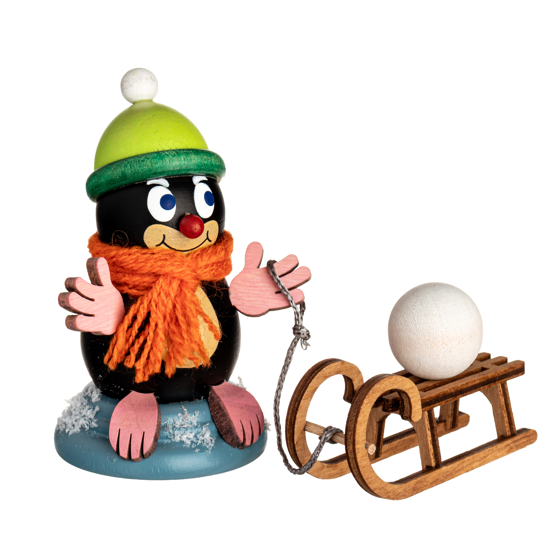 D010-01-00012045 Drechslerei Kuhnert Holzfigur Maulwurf Lisa Neu 2025 – Bild 1