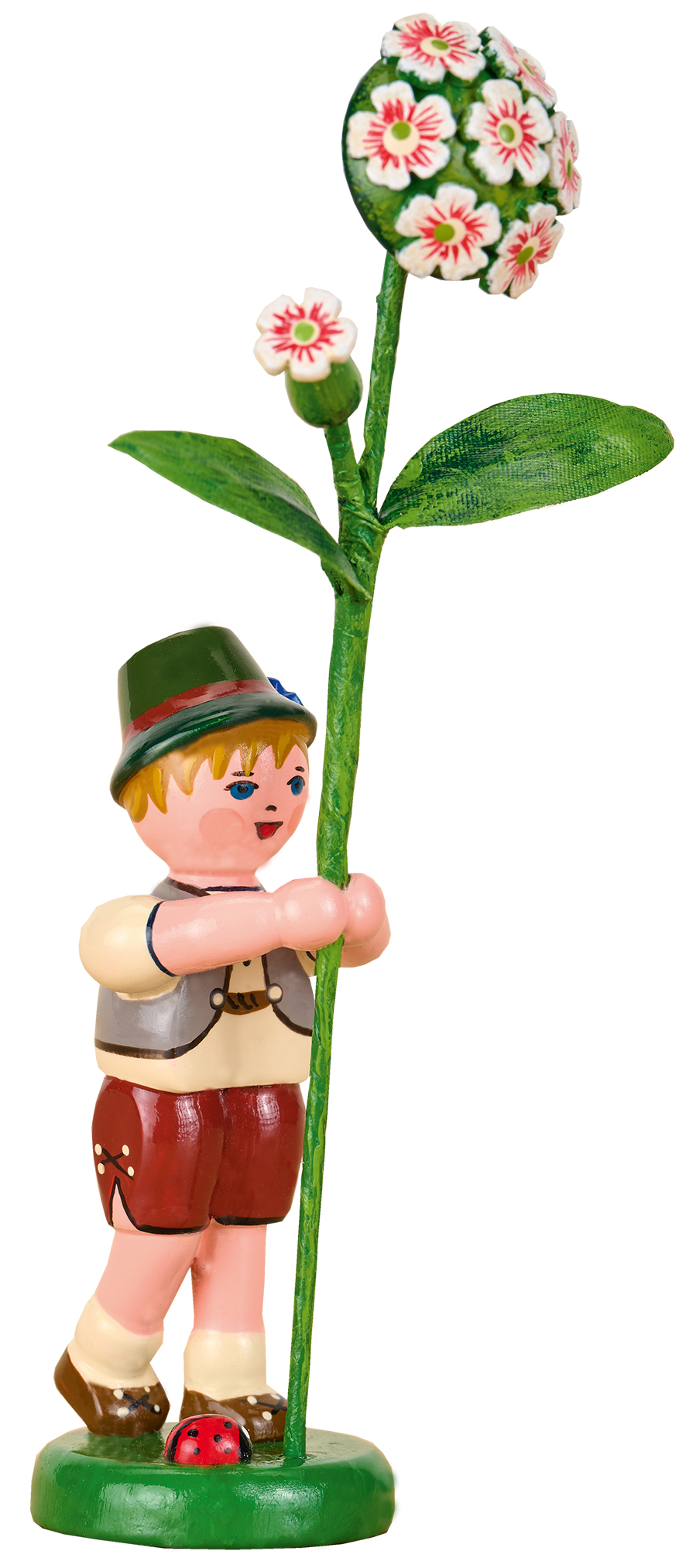 308h0015 Hubrig Blumenkind Blumenjunge mit Bartnelke 11cm Neu 2026 – Bild 1