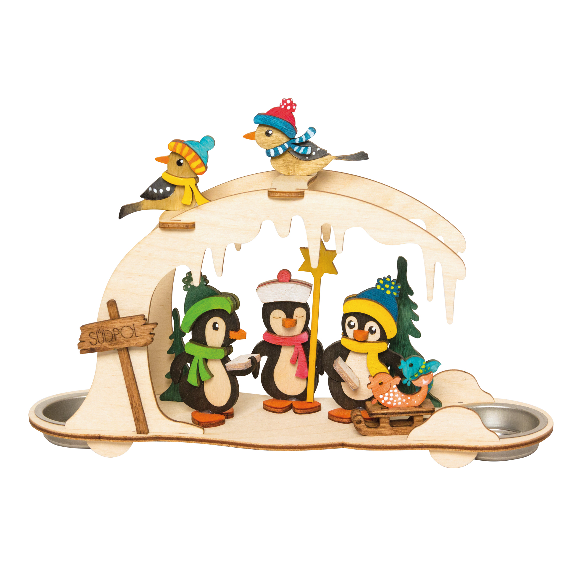 D010-01-00012088 Drechslerei Kuhnert Bastelset Pinguinbogen Neu 2026 – Bild 1