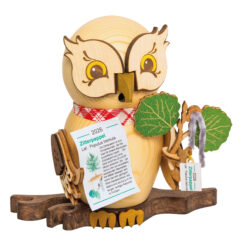 Drechslerei Kuhnert Räuchermann Jahreseule 2026 mit Zitterpappel