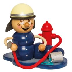 Drechslerei Kuhnert Räucherwurm Rudi Feuerwehrwurm