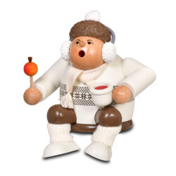 KWO Räuchermann Kantenhocker Weihnachtsmarktbesucherin